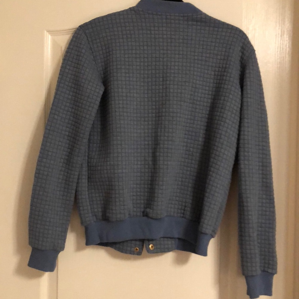 Light Blue Bomber Jacket Super Cute!!! - image 4